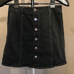 Grunge Vintage Falls Creek Black Mini Skirt